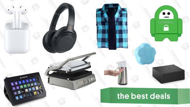 Image for article titled Monday&#39;s Best Deals: Private Internet Access, Apple Airpods, Sony Headphones, Amazon Fire TV Recast, Cuisinart Griddle, and More