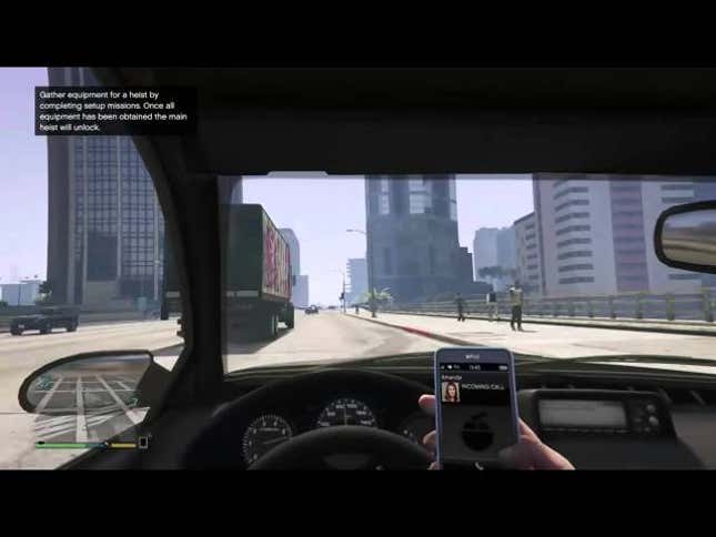 <em>GTA V</em>'s Reminder To Not Use Your Phone While Driving