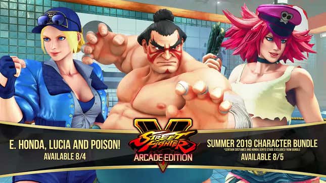 Image for article titled E. Honda, Poison, and Final Fight&#39;s Lucia Are Coming To Street Fighter V