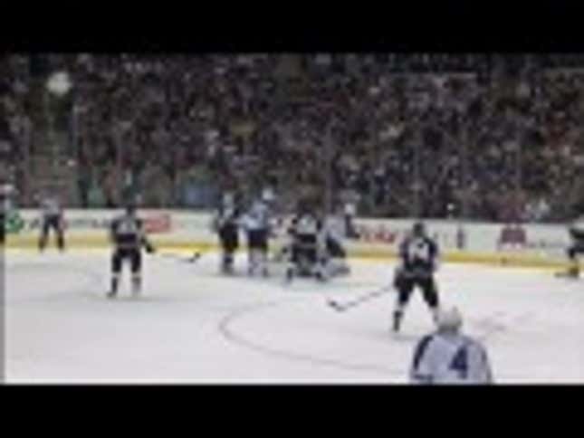 Jonathan Quick Makes An Outstanding Kick Save While On His Stomach