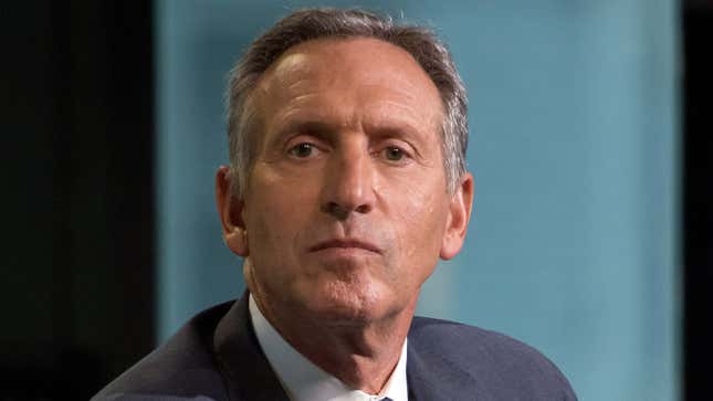 Image for article titled Howard Schultz Considering Independent Presidential Run After Finding No Initial Support Among Any Voter Groups