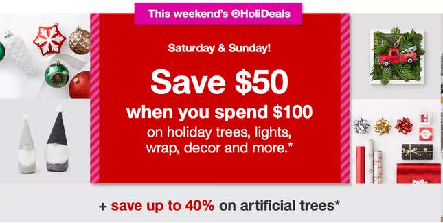 Save $50 When You Spend $100 on Christmas Decorations | Target
