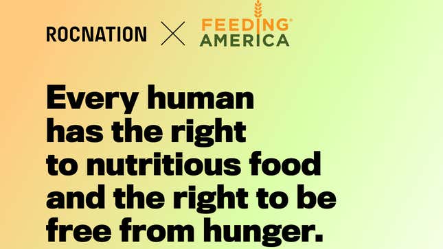 Roc Nation x Feeding America 