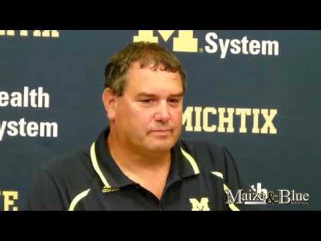 Michigan Head Coach Brady Hoke: "I Don't Make Decisions On Who Plays"