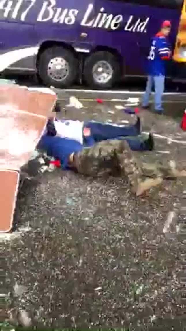 Bills Fans Continue War Against Furniture