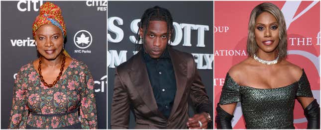 Angelique Kidjo, left, and Travis Scott, and actress Laverne Cox are featured in highly-anticipated weekend events we encourage you to check out.