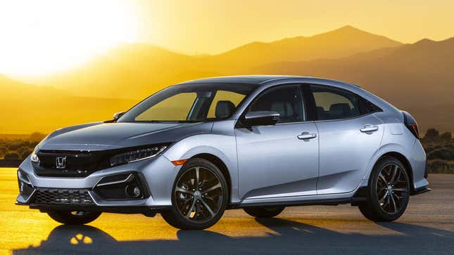 Image for article titled The 2020 Honda Civic Hatchback Gets The Manual For The Top Trim