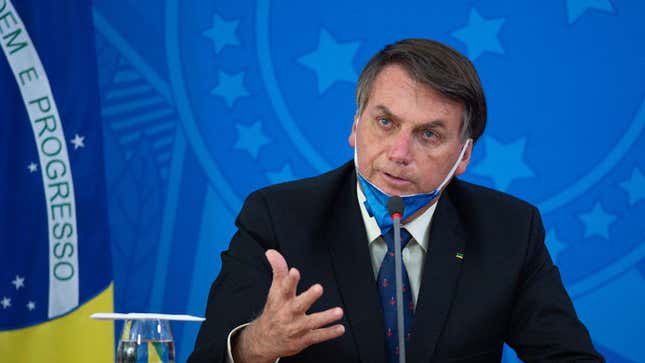 Brazilian President Jair Bolsonaro announced that he had tested negative for covid-19 on Saturday.