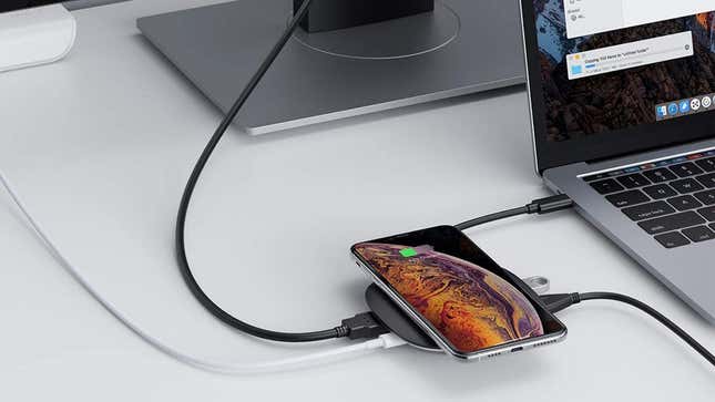 AUKEY 5-in-1 Wireless Charging USB Hub | $25 | Amazon | Use code 2AW3AXI3 