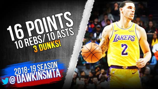 LeBron And Lonzo Post A Rare Double Triple-Double