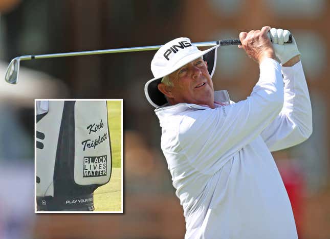 PGA's Triplett, Whose Son is Black, Says Change 'Needs to Come from All Sides,' Adds BLM Logo to Bag