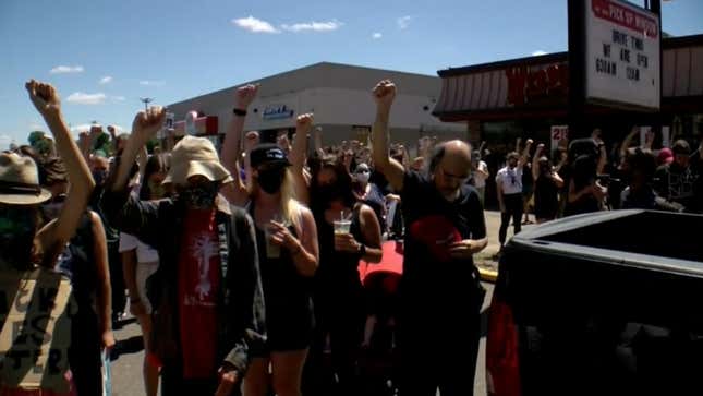 Protesters gathered for the National Mother’s March and Weekend Against Police Violence on Sunday, July 12.
