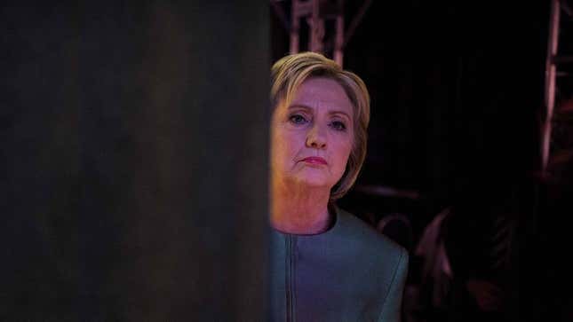 Image for article titled Hillary Clinton Waiting In Wings Of Stage Since 6 A.M. For DNC Speech