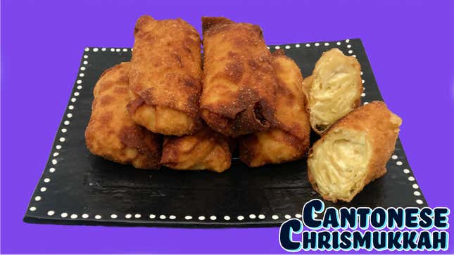 Image for article titled The miracle of the Noodle Kugel Egg Rolls