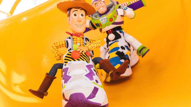 Image for article titled New Toy Story x Reebok Pump Sneakers Are Very, Very 1995