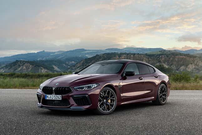 Image for article titled Just Look How Purple This 600 HP BMW M8 Gran Coupe Is