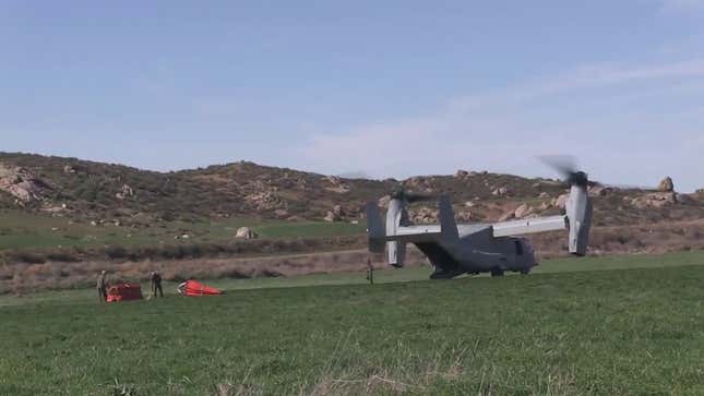 Marine MV-22 Ospreys Become California's Last Line Of Defense Against Wildfires