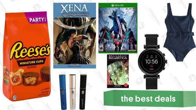 Image for article titled Sunday&#39;s Best Deals: Xena and Battlestar Galatica Comics, A Lot of Reese&#39;s, Fossil Smartwatches, and More