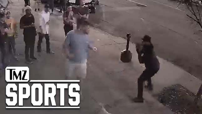Guy In Charge Of Protecting Cam Newton On The Field Couldn't Protect Himself From Getting Knocked Out On The Street