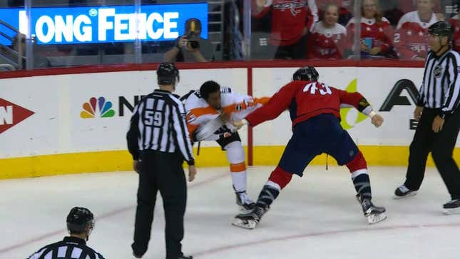 The Flyers And Capitals Did All Sorts Of Fighting In Their Series Opener