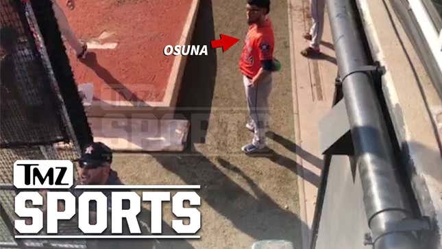 Astros Reliever Ryan Pressly Confronts Cleveland Fan Taunting Roberto Osuna About Domestic Violence
