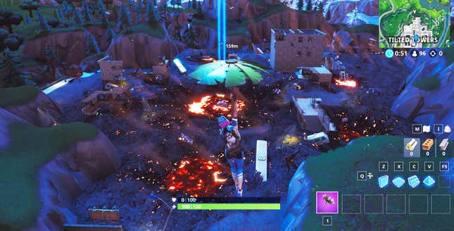 Image for article titled Fortnite&#39;s Vault Opens, Volcano Destroys Tilted Towers