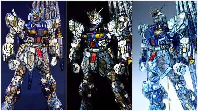 Image for article titled Custom Gundam Paint Job Looks Like Stained Glass