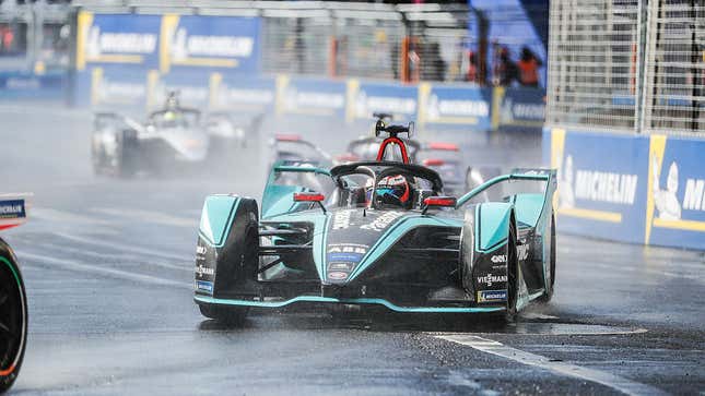 Mitch Evans, who finished fifth in the Formula E championship standings, at the Paris E-Prix.