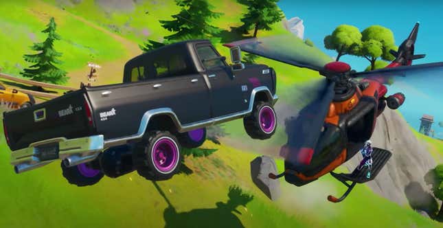 Image for article titled Here&#39;s How Fortnite&#39;s New Cars Work