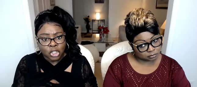 Image for article titled &#39;Does That Mean That the Dictionary is Now Racist?&#39;: Diamond and Silk Stump for Trump in Failed Nancy Pelosi Clapback