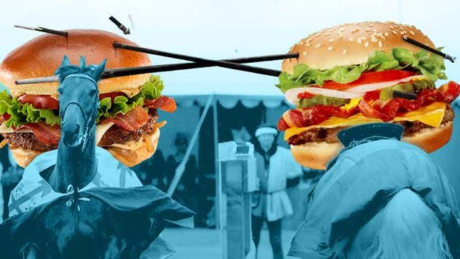 Image for article titled The Fast-Food Bacon Wars: McDonald's Goes High, Burger King Goes Low