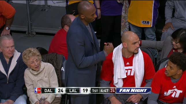 Larry Nance Jr. Graciously Gives Up Seat To Lost Old Man