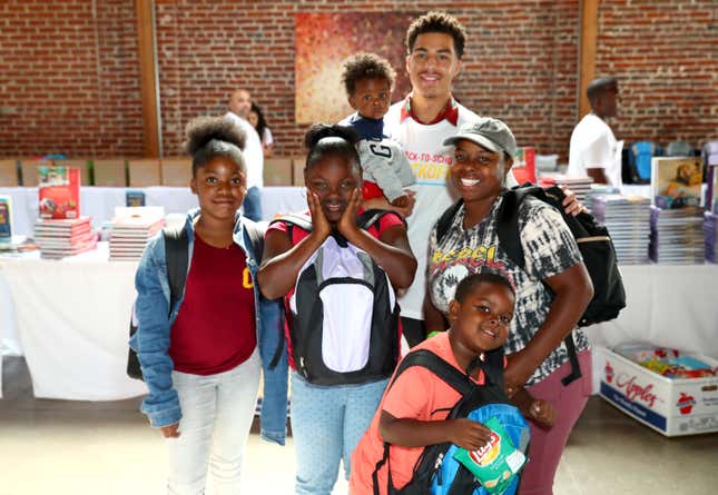 Actor Marcus Scribner joined Frito-Lay Variety Packs and Feed the Children in Los Angeles, Aug. 7, 2019.