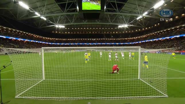 Five-Hole Howler For Belarusian Keeper