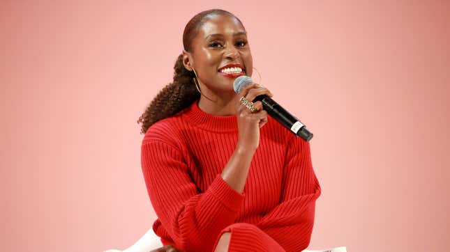 Issa Rae speaks on stage at the Teen Vogue Summit 2019 on Nov. 2, 2019, in Los Angeles. 