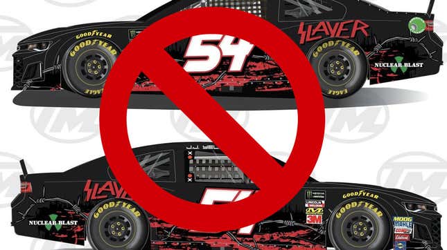 Image for article titled Slayer Livery Too Metal For Rick Ware Racing