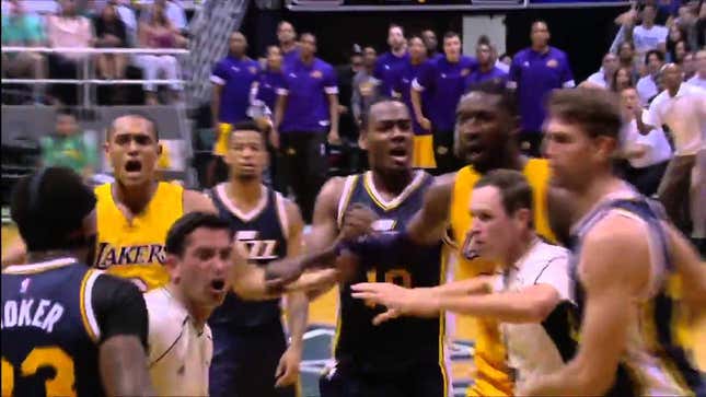 Roy Hibbert And Trevor Booker Had A "Fight"