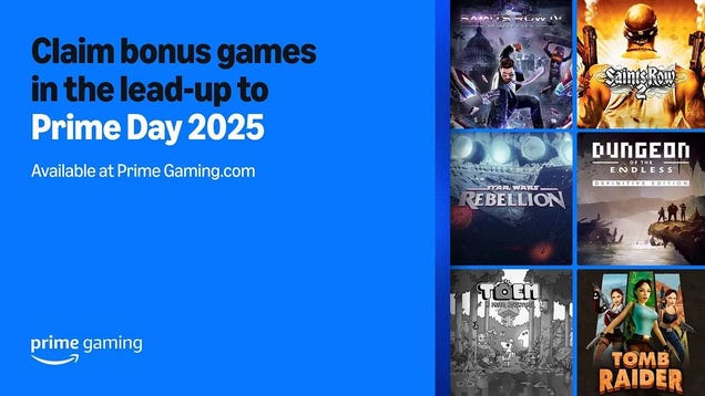 Amazon Prime Is Adding Six More Free Games In Run-Up To Four-Day Prime Day