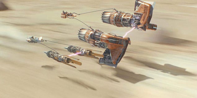 The Phantom Menace's podrace grew out of George Lucas’ neverending need for speed