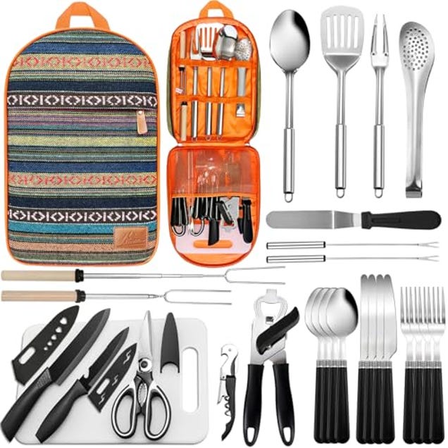 Maximize Your Outdoor Cooking Experience This Summer with the Portable Camping Kitchen Utensil Set