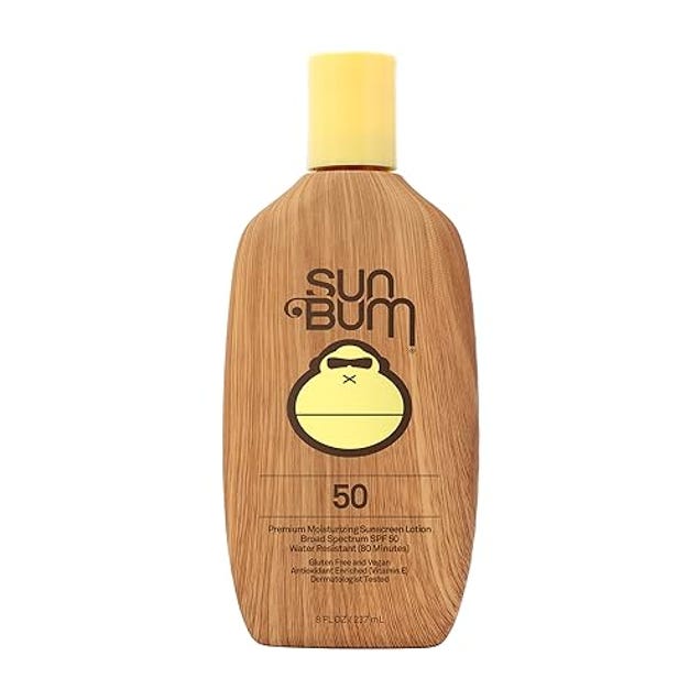 Sun Bum Original SPF 50 Sunscreen Lotion | Vegan and Hawaii 104 Reef Act Compliant (Octinoxate & Oxybenzone Free) Broad Spectrum Moisturizing UVA/UVB Sunscreen with Vitamin E | 8 oz, Now 30% Off