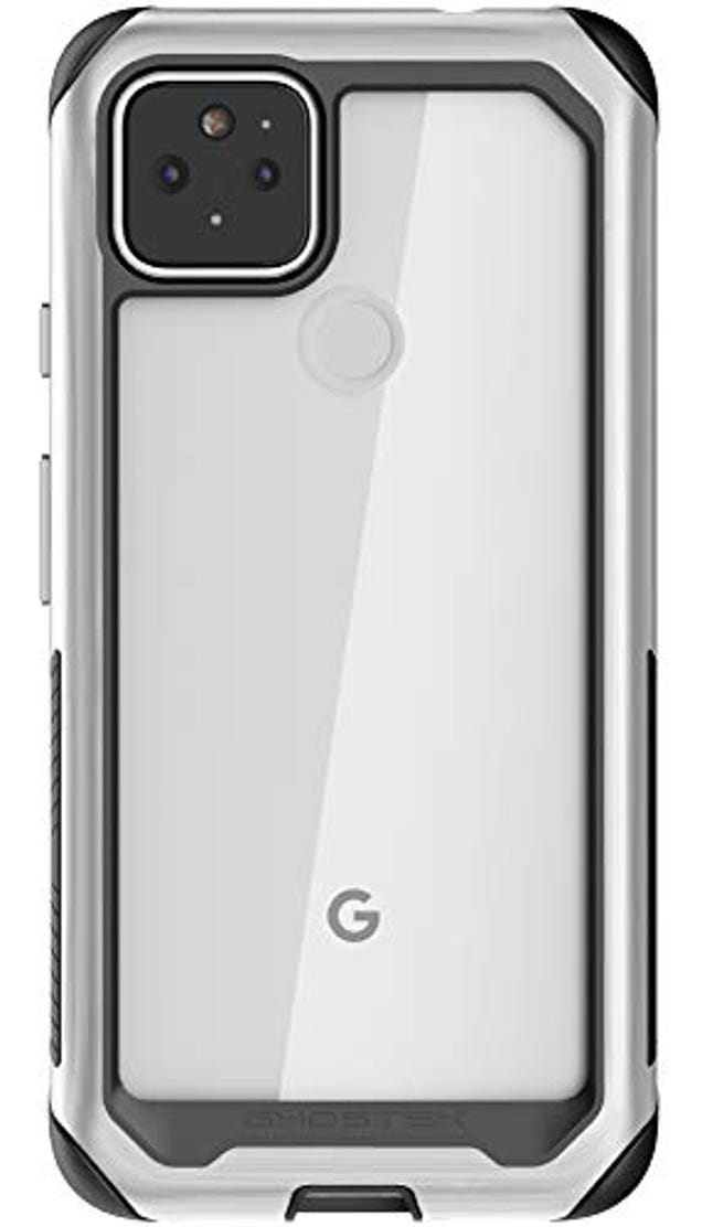 Ghostek Atomic Slim Designed for Pixel 4a 5G Case with Protective Aluminum Bumper Made of Super Strong Lightweight Military Grade Alloy Metal Phone Covers for Pixel 4a 5G (6.2 Inch) (Brushed Aluminum), Now 90.02% Off