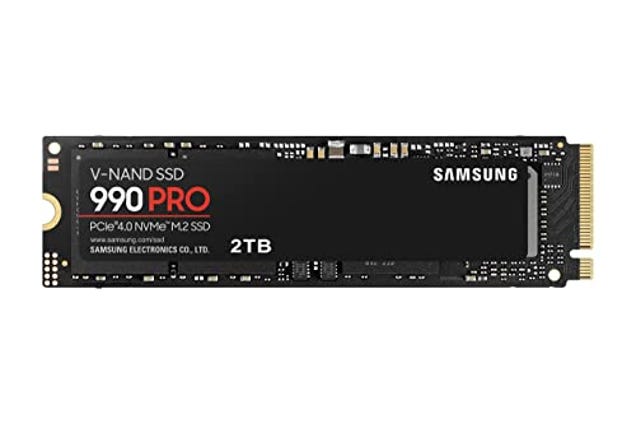 SAMSUNG 990 PRO SSD 2TB PCIe 4.0 M.2 2280 Internal Solid State Hard Drive, Now 32% Off