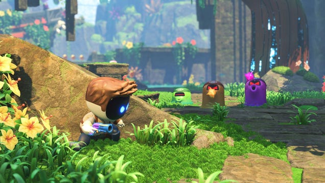 Astro Bot Has An Amazing Uncharted Level, With A Bunch Of Secret Eggs