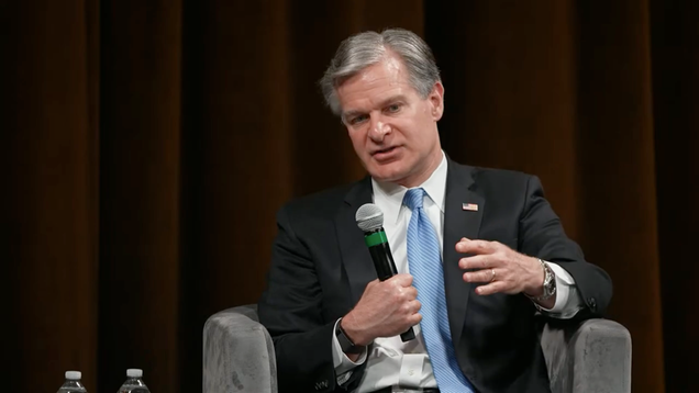 FBI Director Says China's Hacking Aimed at U.S. Infrastructure to
'Induce Panic'