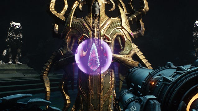 Surprise! There Are More Wolf Statues To Smash Up In Doom: The Dark Ages’ Kar’Thul Marshes