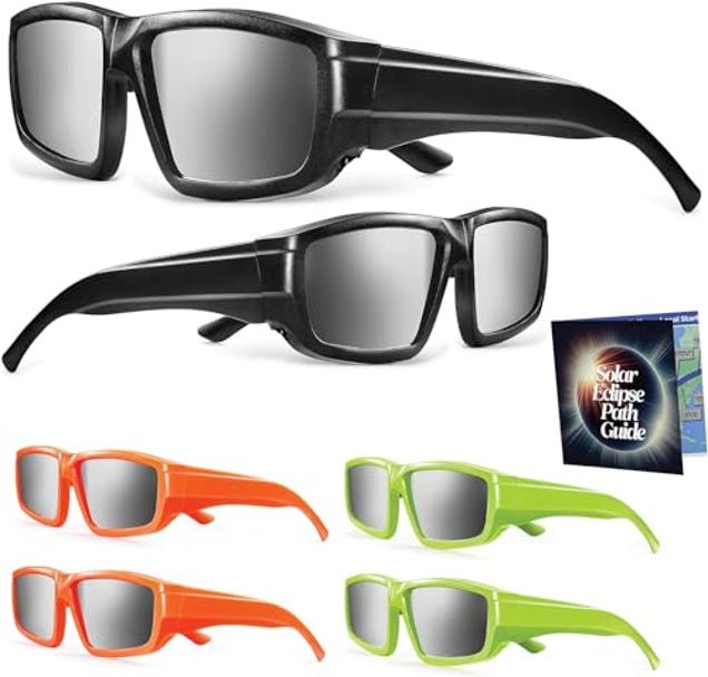 Medical king Solar Eclipse Glasses Plastic AAS Approved 2024 (6 Pack, Now 30% Off
