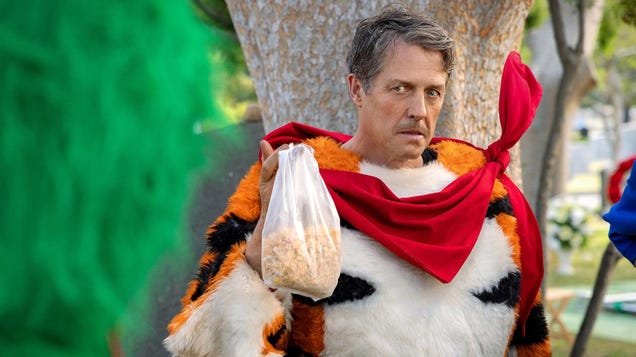 We would really like to see Hugh Grant's phone-taped audition to be Jerry Seinfeld's Tony The Tiger
