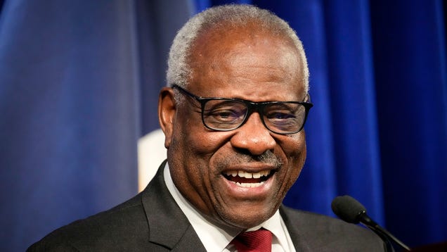 Clarence Thomas Announces 50% Discount On All Favorable Rulings