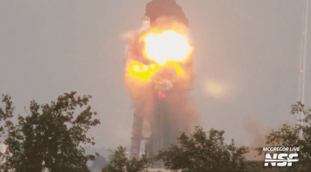 Botched SpaceX Engine Test Results in Spectacular Fireball